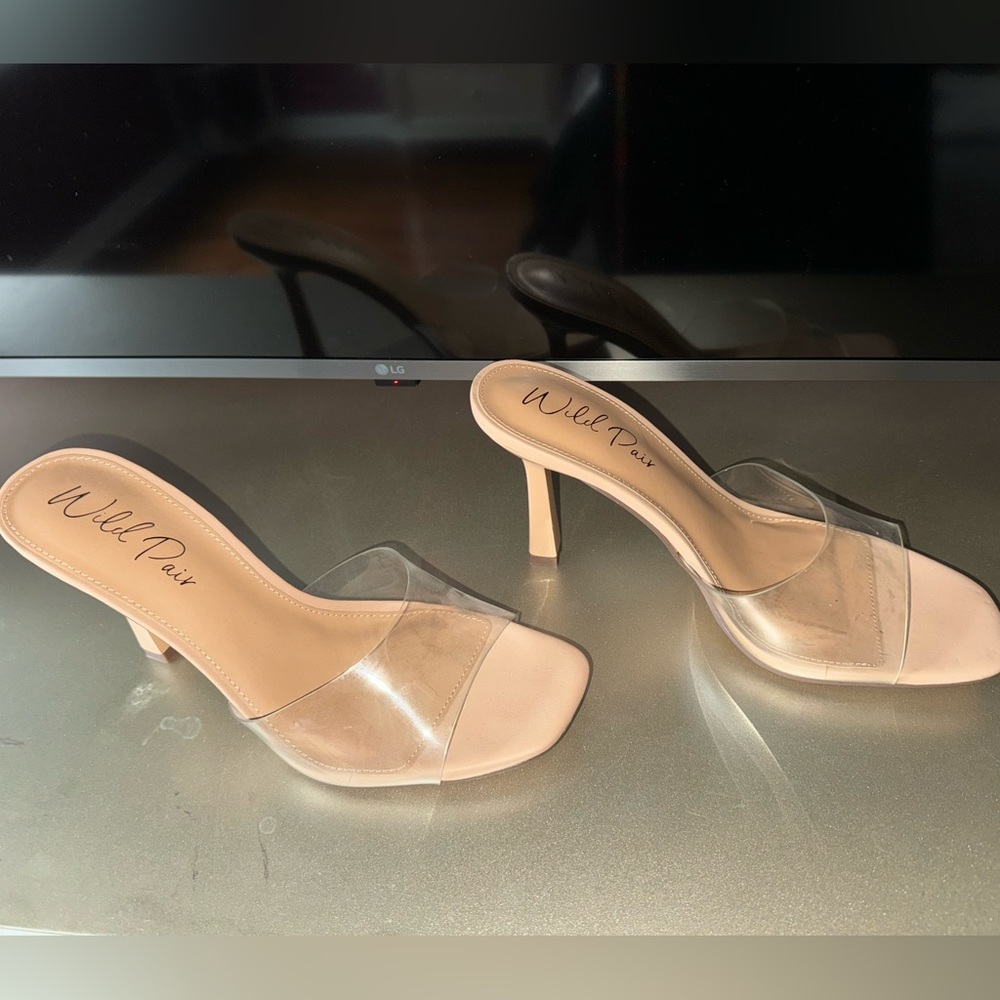 Wild Pair Clear Nude Heels